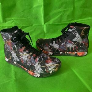 NOBULL HIGH-TOP Graffiti  CANVAS TRAINER shoe Sneaker M10.5 W12